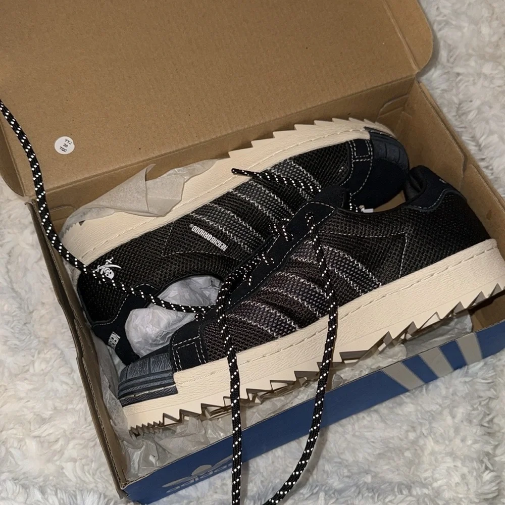 NIB CLOT X NEIGHBORHOOD X SUPERSTAR BLACK Adidas Originals 8